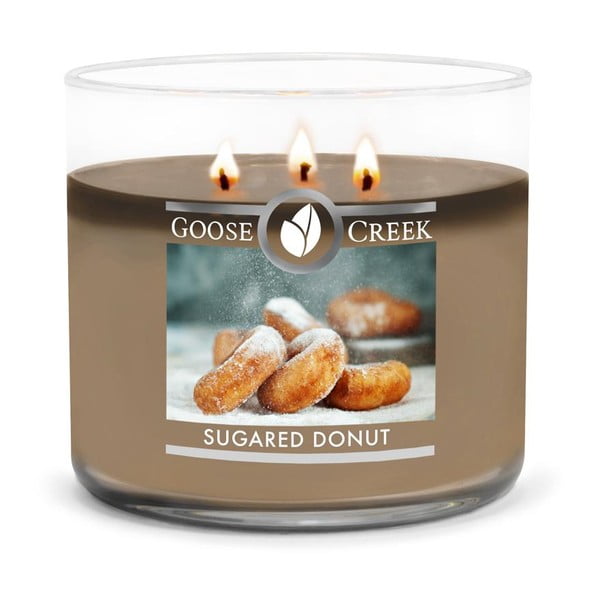 Świeczka zapachowa w szklanym pojemniku Goose Creek Sugared Donut, 35 godz. palenia