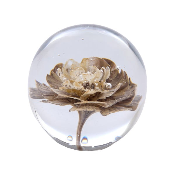 Szklany obciążnik do papieru (wysokość 8 cm) Flower – Light & Living