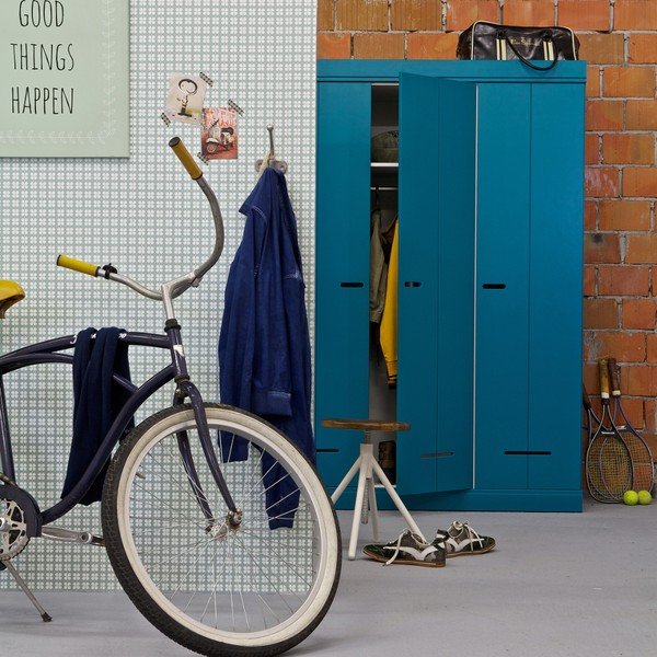 Szafa dwudrzwiowa Locker, petrol-image-1
