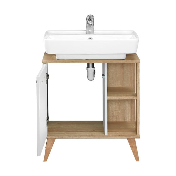 Biała szafka pod umywalkę bez baterii 61x65 cm Set 923 – Pelipal-image-2