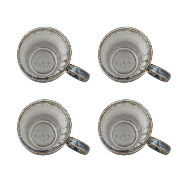 Niebieskie kamionkowe filiżanki zestaw 4 szt. 300 ml Nigel – Bloomingville-image-3