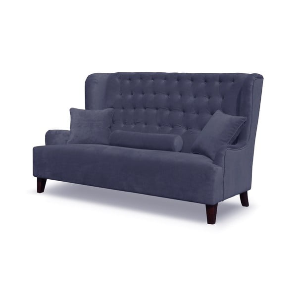 Niebieska sofa dwuosobowa Rodier Flanelle