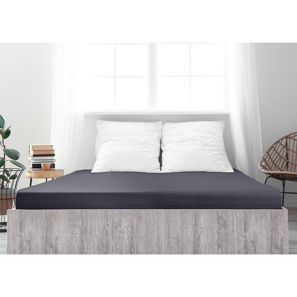 Antracytowe prześcieradło 200x220 cm – B.E.S.-image-2