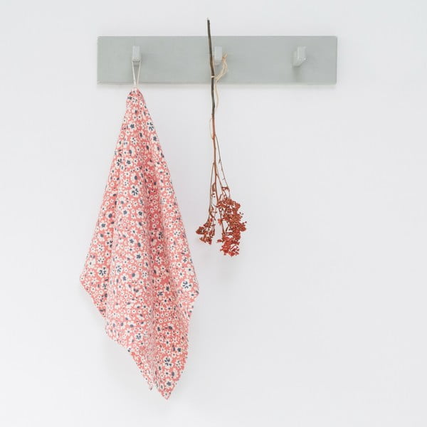 Lniany ręcznik kuchenny Linen Tales Blossom Poppy, 65x45 cm
