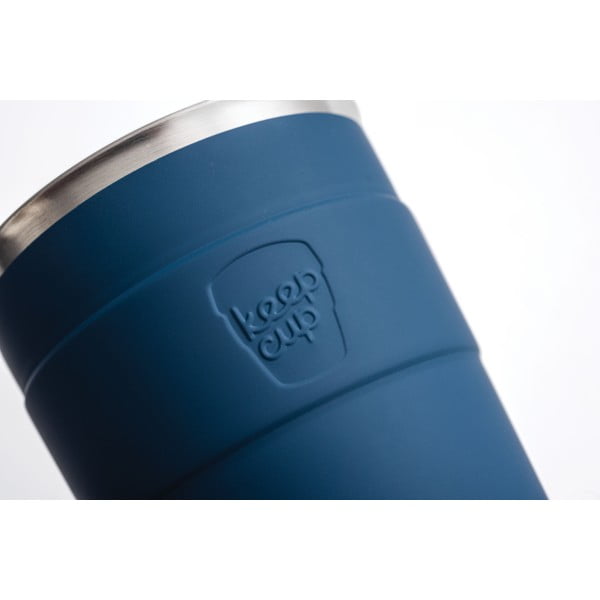 Ciemnoniebieski kubek podróżny z wieczkiem KeepCup Spruce Thermal, 340 ml-image-2