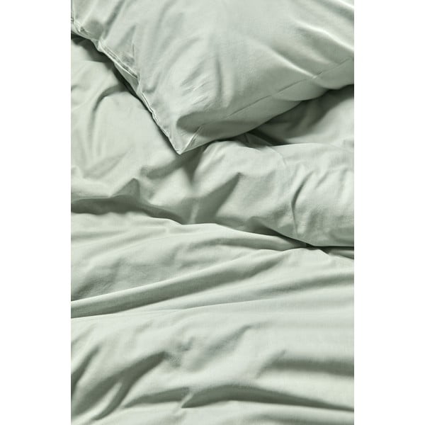 Szałwiowozielona pościel dwuosobowa z bawełny stonewashed Bonami Selection, 200x200 cm-image-1