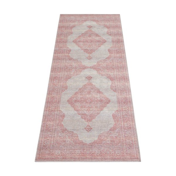 Jasnoczerwony chodnik Nouristan Carme, 80x200 cm-image-4