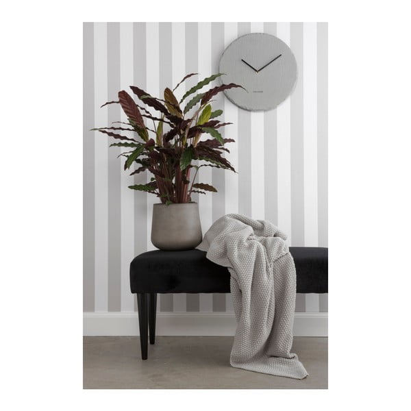 Szary zegar ścienny z łupku Karlsson Slate, ⌀ 40 cm-image-1