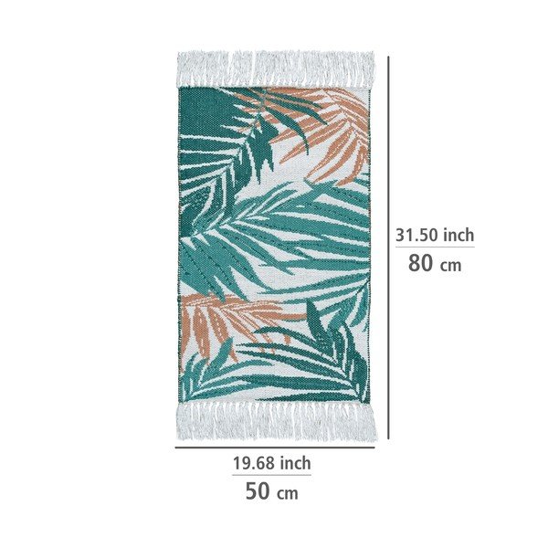 Zielony tekstylny dywanik łazienkowy 50x80 cm Suva – Wenko-image-2