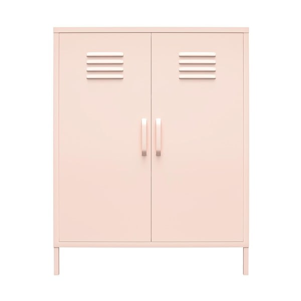 Różowa metalowa szafka 40x102x80 cm Mission District – Støraa