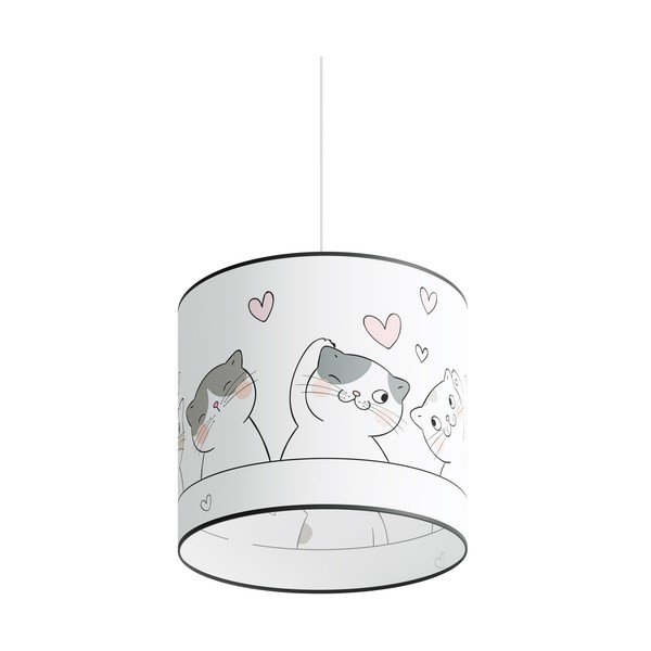 Biała lampa dziecięca Puss – Sollux