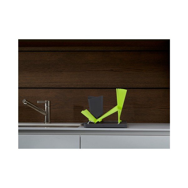 Szaro-zielony ociekacz do naczyń Black + Blum Dish Rack-image-1