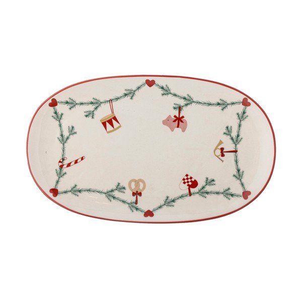 Kamionkowa taca ze świątecznym motywem 23x38,5 cm Yule – Bloomingville