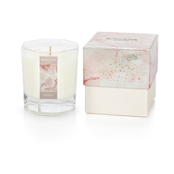 Świeczka w pojemniku o zapachu jaśminu i lilii wodnej Bahoma London Octagonal Candle in Rigid Box
