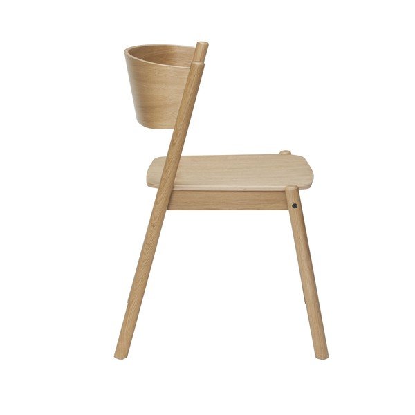 Dębowe krzesła do jadalni Oblique - Hübsch-image-4