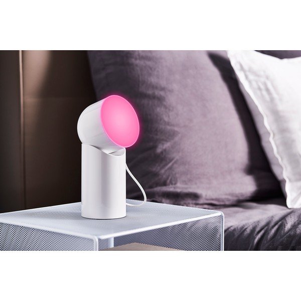 Biała lampa stołowa LED (wysokość 14 cm) Orbe – Lexon-image-3
