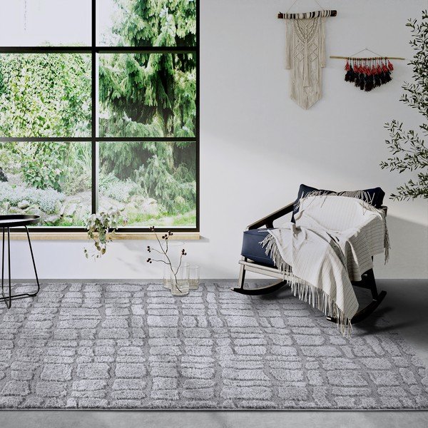 Szary dywan 160x235 cm Artistique Light Grey – Elle Decoration-image-1