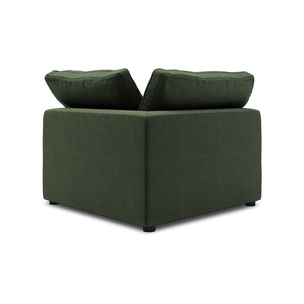 Ciemnozielona dwustronna narożna część sztruksowej sofy modułowej Windsor & Co Sofas Galaxy-image-2