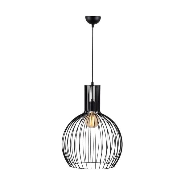 Czarna lampa wisząca z metalowym kloszem ø 38 cm Fellini – Opviq lights-image-2