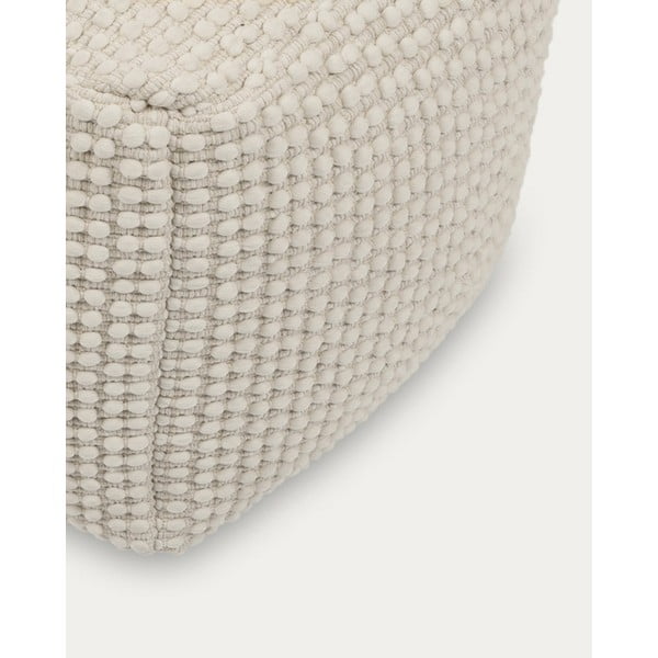 Kremowy puf Mascarell – Kave Home-image-2