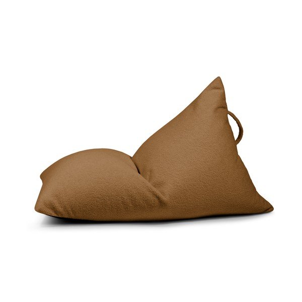 Brązowy dziecięcy worek do siedzenia z materiału bouclé Razzy – SLOWDOWN