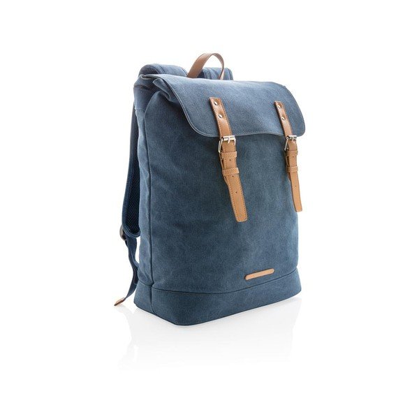 Niebieski płócienny plecak na notebook 15,6'' XD Collection , 19 l-image-3