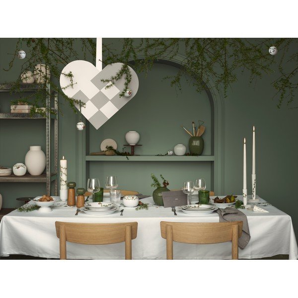 Biała porcelanowa bombka świąteczna Kähler Design Hammershøi-image-1