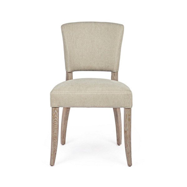 Beżowe tapicerowane krzesło Maratriz – Bizzotto-image-2