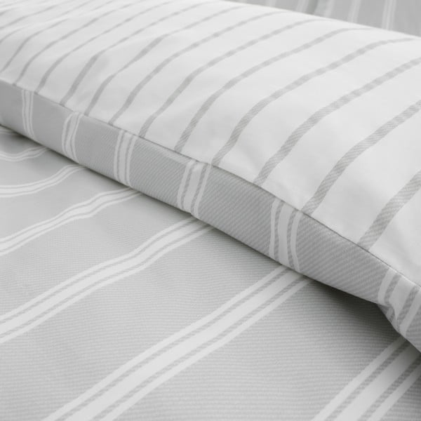 Szara bawełniana pościel dwuosobowa 200x200 cm Ashford Stripe – Bianca-image-4