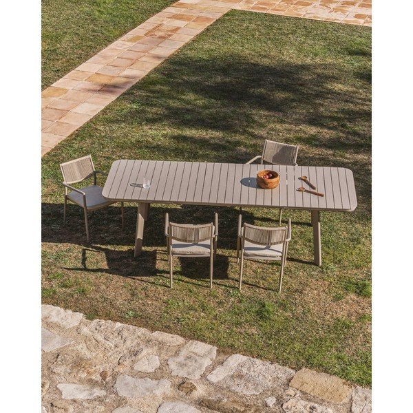 Metalowy stół ogrodowy 100x220 cm Izola – Kave Home-image-1