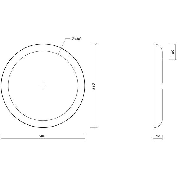 Lustro ścienne ø 58 cm Allo – noo.ma-image-4