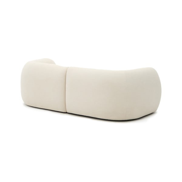 Kremowy narożnik z tkaniny szenilowej (prawostronny/z szezlongiem) Martina – Kave Home-image-4