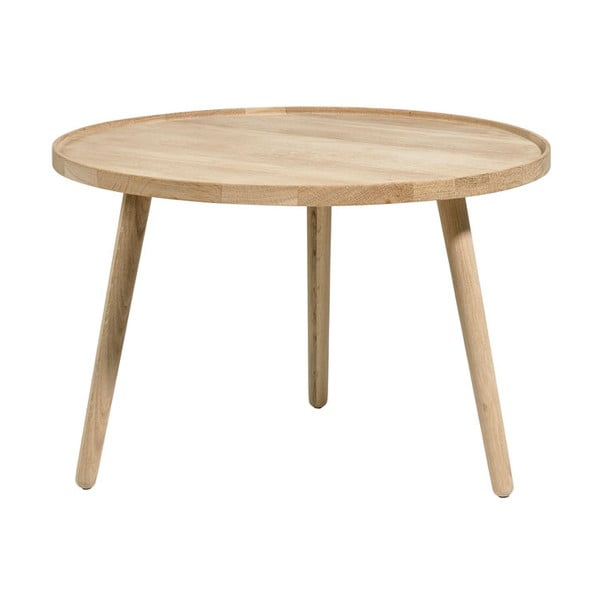 Okrągły stolik z litego drewna dębowego ø 70,5 cm Ebern – Villa Collection