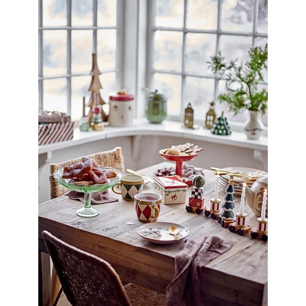 Kremowe kamionkowe talerze deserowe ze świątecznym motywem zestaw 2 szt. ø 16 cm Yule – Bloomingville-image-3