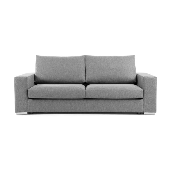 Jasnoszara sofa rozkładana La Forma Big