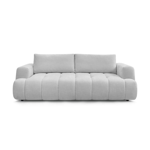 Jasnoszara rozkładana/ze schowkiem sofa 251 cm Fuji – Bobochic Paris