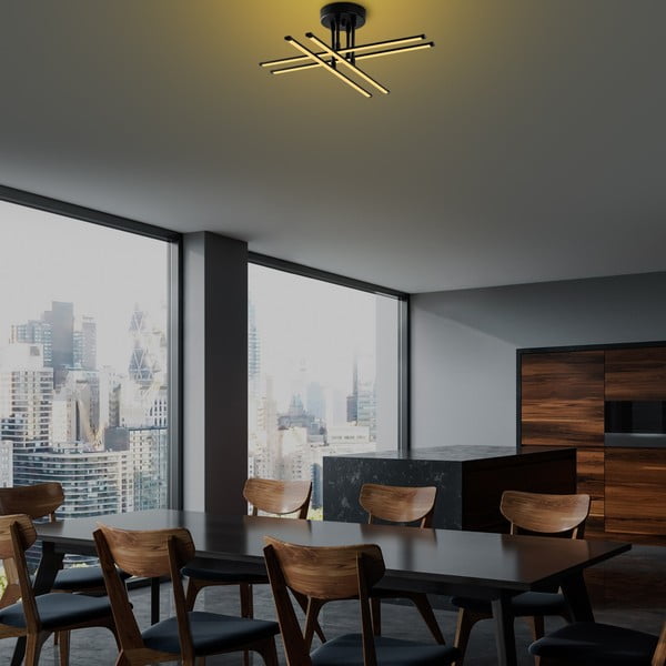 Czarna lampa sufitowa LED Exhaust – Opviq lights-image-4