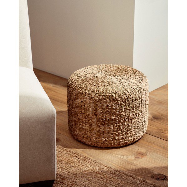 Puf w naturalnym kolorze Someina – Kave Home-image-1
