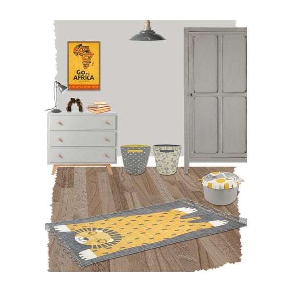 Dywan dziecięcy z ręcznym nadrukiem Nattiot Baba, 110x170 cm-image-2