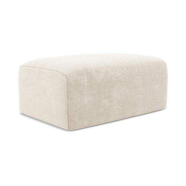 Kremowy podnóżek z tkaniny szenilowej Kona – Makamii-image-3