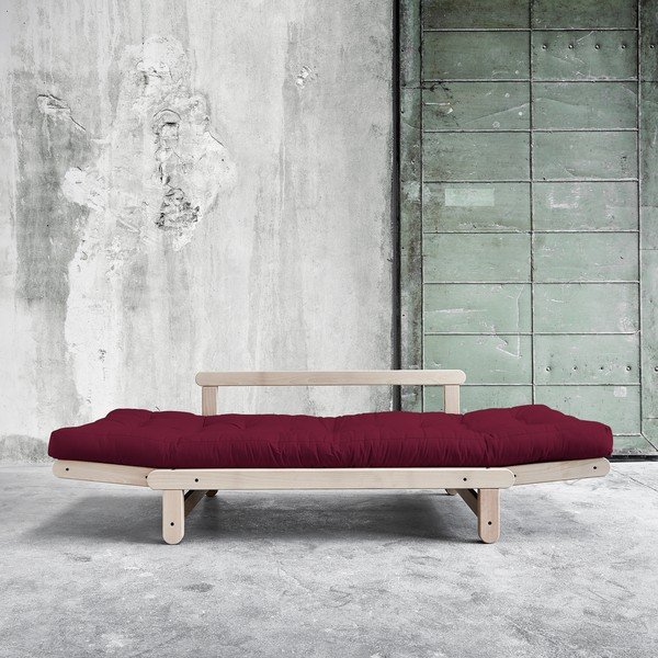 Sofa rozkładana Beat Beech/Light Bordeaux-image-3