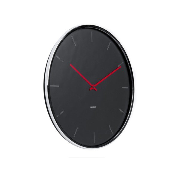 Czarny zegar Present Time Thin-image-1