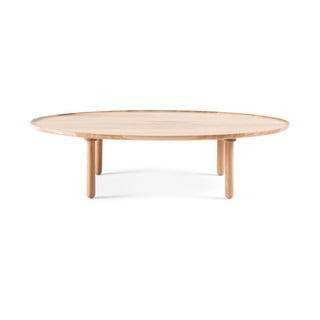 Naturalny stolik z litego drewna dębowego 65x120 cm Mu – Gazzda