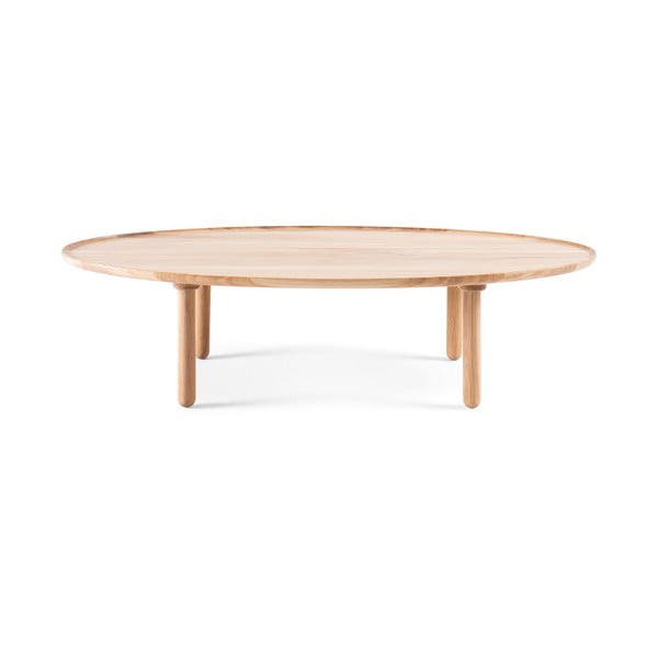 Naturalny stolik z drewna dębowego 65x120 cm Mu – Gazzda