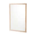 Lustro z drewnianą ramą ścienne 60x90 cm Lodur – Rowico