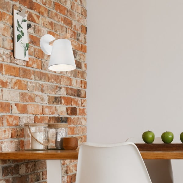 Biały kinkiet ø 15 cm Ellie – LAMKUR-image-1