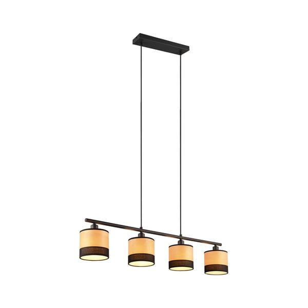 Czarno-naturalna lampa wisząca Bolzano – Reality-image-2