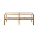 Naturalny szklany stolik 60x120 cm Elba – Unique Furniture