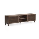 Ciemnobrązowa szafka pod TV w dekorze orzecha 180x49,5x42,5 cm Beyla – Kave Home