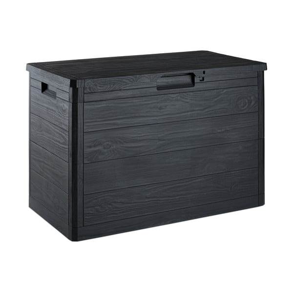 Antracytowa skrzynia ogrodowa Woodys – Toomax